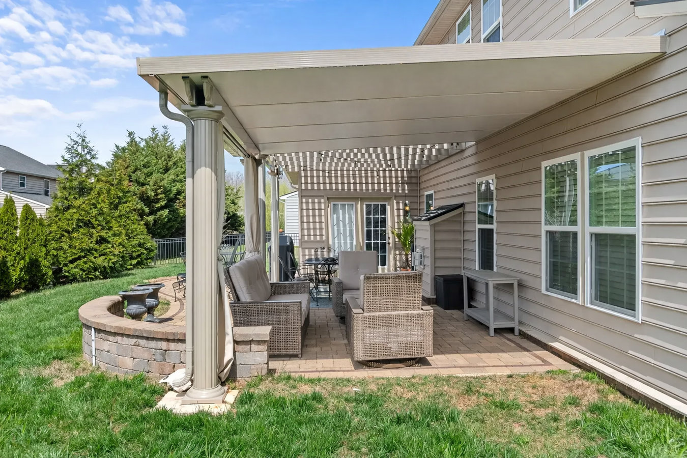 Patio cover installation